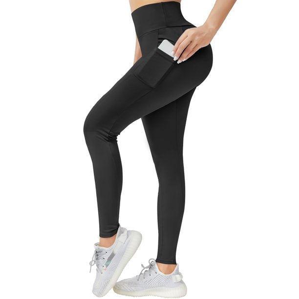 ROMUCHE Leggings with Pockets for Women Workout Yoga Pants High Waist
