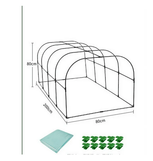 ROMUCHE Garden Greenhouse with PE Plant Cover Kit,Mini Garden Grow Warm Room with Clips Plant Growing Tent Vegetable Fruits Flowers Garden Crop Protection(79*32")-G00068