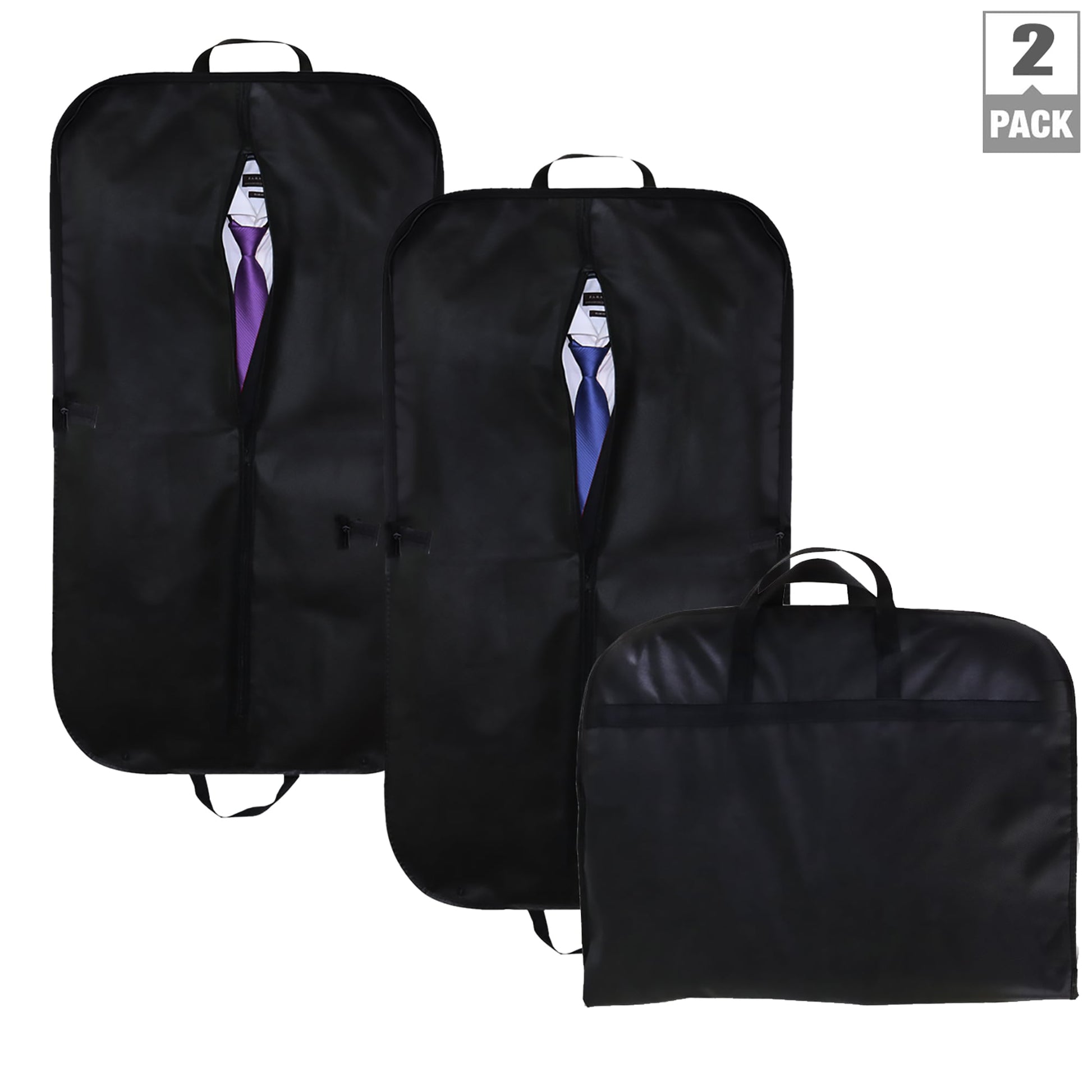 ROMUCHE 40 Black Garment Bags Premium Garment Bag with zipper